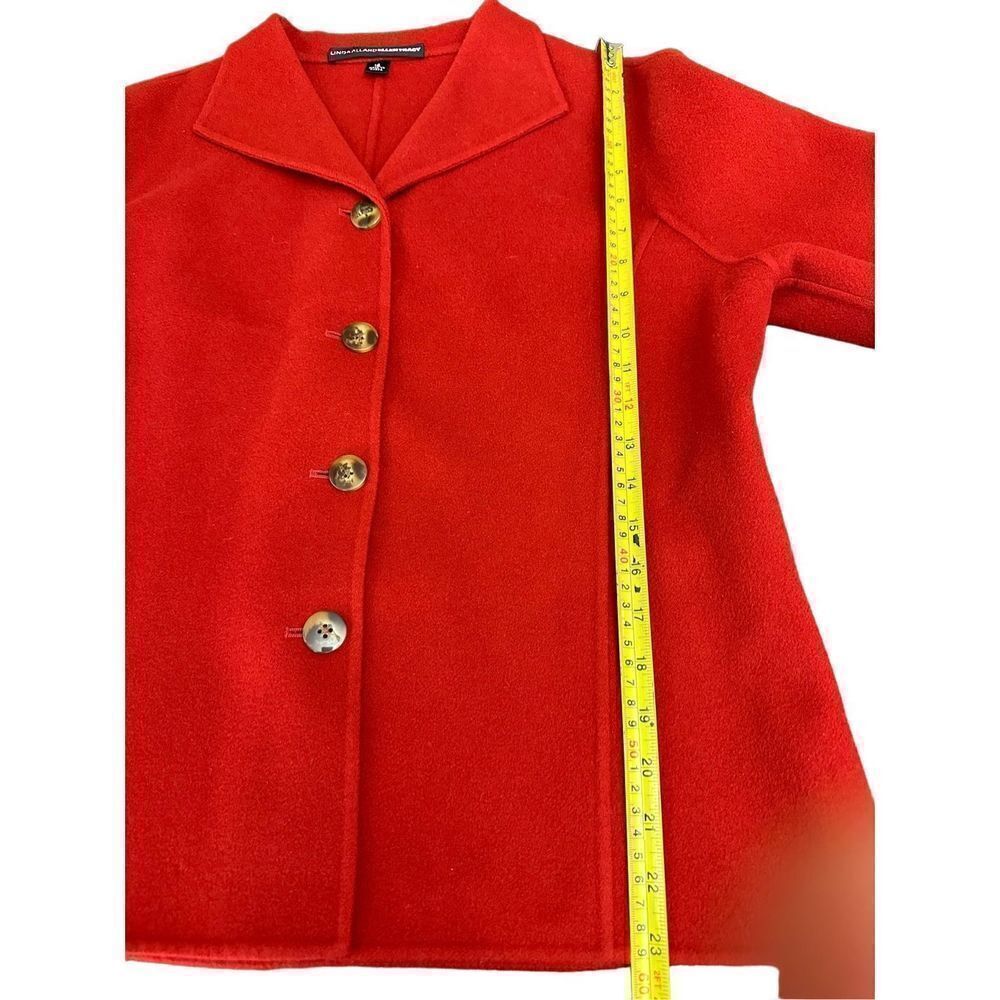 Linda Allard Ellen Tracy Size 14
Fleeced 100% Wool RED Blazer
Jacket Chic Lines - Picture 5 of 9